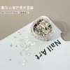 Lantejoulas Brilhantes Mini Estrela Coração para Nail Art 1mm Estrela de Cinco Pontas Brilhante Bolinha Pequena Redonda Enfeites DIY para Unhas
