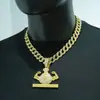 INS Explosiones Europeas y Americanas Símbolo del Dólar USD Bolsa de Dinero Musculosa Colgante DINERO PODER Hip Hop Collar Joyería para Hombres