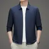 Ropa de Protección Solar para Hombres de Mediana Edad y Personas Mayores 2025 Protección UV Verano Chaqueta Fina para Hombre Protector Solar Caballero de Negocios Seda de Hielo
