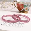 Venta al por mayor del fabricante Pulsera de Ágata Calcedonia Natural Grado Alto de Hielo Brazalete de Jade Joyería de Regalo Suministro para Transmisión en Vivo Cerámica de Jade Transparente como el Hielo