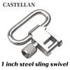 Hebilla plateada de alta resistencia con soporte de madera de 1 pulgada, hebilla de correa de metal de liberación rápida, hebilla plana de correa de metal de hierro de alta resistencia