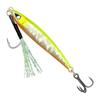 10g-80g pez plomado satinado de cinco colores cebo duro láser plancha de hierro plomo pez tres anzuelos pesca marítima pesca en barco cebo Luya al por mayor