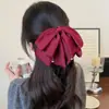 Presilha de Cabelo Nova Exquisita com Laço Outono/Inverno Pinça Elegante Versátil para Meio Preso Mostra Volume do Cabelo Rabo de Cavalo Pequeno Clipe de Tubarão