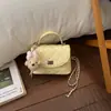 Bolso de cadena con patrón de rombos para mujer, nuevo modelo verano 2026, diseño de nicho, bolso de hombro y cruzado, sensación de alta gama, bolso de mano cuadrado pequeño