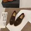 Zapatos Perezosos de Moda 2026 Zapatos de un Solo Color Slip-ons Mocasines Estilo Mujer Nuevo Fondo Plano Retro Casual Otoño Versátil Antiguo