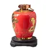 Botella de Vino de Cerámica Jingdezhen Vintage Olla de Vino Sellada Serpiente Espiritual Xianrui Relieve Venta al por Mayor Tallado 5 Jin Alto Valor de Color Jarra de Vino