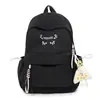 Mochila Escolar Grande Capacidade Estilo Coreano, Mochila Bordada com Laço para Alunos do Ensino Fundamental II e Médio, Mochila Leve de Viagem para Mulheres