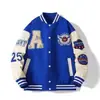 Jaqueta Casaco Cardigan Americano Exclusivo Transfronteiriço Marca Moderna Masculina Uniforme de Baseball Retrô Jaqueta Casaco Casual Versátil Masculina