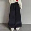 Pantalones Gruesos Forrados de Polar para Niñas Ropa de Invierno Pantalones de Pierna Ancha Modernos y Elegantes para Niñas Grandes Pantalones Largos para Niñas Estudiantes de Secundaria Pantalones Casuales