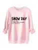 Día de Nieve Sno Da Sustantivo Amazon Ebay Estación Independiente Informal Versátil Sudadera Gruesa de Felpa Exportación