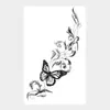 Flores de Mariposa Coloridas, Nuevo Estilo Transfronterizo, Gama Alta, Sencillo, Estilo Europeo y Americano, Pegatinas de Tatuaje Personalizadas Retro Hot Girl