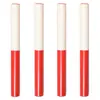 Bastão de Revezamento para Competição de Atletismo, Bastão de Revezamento Padrão de PVC 0m para Passagem do Bastão, Plástico Vermelho e Branco, Durável