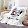 Personalizado * personagem de desenho animado Mickey Mouse desenho animado flanela caxemira impressão digital manta pedido de comércio exterior impressão 3D