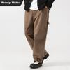 Pantalones casuales wassupwake para hombre, primavera y otoño, nuevos, sueltos, rectos, colgantes, lavados, pierna ancha, monos vintage