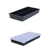 Caixa de Gelo Quadrada 8 Cubos de Gelo Doméstica Cubos de Gelo Grandes Molde Criativo para Fazer Gelo com Tampa Bandeja de Gelo de Silicone de Grau Alimentício