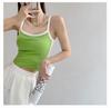 601# Nuevo Top de Tirantes Spice Girls con Almohadilla en el Pecho Camisa Base de Contraste Sujetador sin Rozaduras Pecho Envuelto Ropa Interior Ropa Exterior Top de Tubo