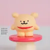 Accesorios de dibujos animados para manualidades, cara sonriente tridimensional, figura de perro linda, decoración divertida para escritorio, accesorios de interior, materiales al por mayor