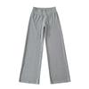 Pantalones deportivos holgados, sencillos, informales, de cintura alta y pierna ancha, con cordón ajustable, a rayas, 2025