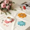 Chunqi estilo ins flor loto copo de nieve posavasos molde de silicona DIY aromaterapia yeso resina molde