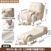 Cama plegable de cuero encerado para siesta, sofá perezoso de doble uso para una o dos personas, adecuado para apartamentos pequeños, salas de estar, balcones, en estilo vintage