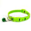 1.0 parche impreso perro collar ajustable cuello campana collar gato cachorro mascota cuello