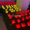 Lâmpada solar ao ar livre à prova d'água lâmpada de jardim arranjo de flores de rosas jardim villa varanda lâmpada decorativa lâmpada de gramado LED