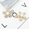 Funda de teléfono flor de estrella flor de cinco pétalos accesorio para el cabello de aleación de diamantes de imitación hecho a mano material accesorios para bolsa de ropa
