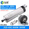 Motor de Husillo para Máquina de Grabado Jiesite Refrigeración por Agua 8001.52.23.25.5KW Accesorios para Máquina de Grabado en Madera y Piedra