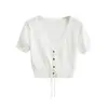 MY079- Estilo Europeo Sexy Moda Punto Cuello en V para Mujer 2026 Nueva Llegada Primavera/Verano Suéter Cardigan Ajustado Hot Girl
