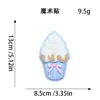 Parche de bordado de toalla lindo estilo japonés con diseños de gato y helado, parche adhesivo desmontable para decoración de ropa y bolsas, parche para bricolaje