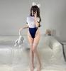 Ropa Interior Sexy Uniforme Tentación Japonés Puro Traje de Una Pieza Traje de Estudiante Pasión Sexy Traje de Agua Muerta Femenino 237