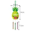 Amazon Festival Hawaiano Carrillones de Viento Decorativos Tema Frutas de Verano Piña Adorno Colgante de Carrillón de Viento Decorativo para Fiesta de Verano