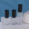 Em estoque fábrica liso cabelo vidro spray frasco 5ml frasco de perfume líquido quadrado sub-frasco de viagem portátil sub-frasco