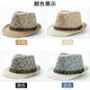 Nuevo Sombrero de Paja para Hombre de Primavera y Verano con Ala Corta, Moderno y a la Moda, Sombrilla Británica de Jazz con Protección Solar, Sombrero de Playa Versátil para Caballeros