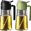 Exclusivo de Amazon, dispensador y rociador de aceite 2 en 1 para cocina y hogar, botella de aceite atomizado, rociador de aceite comestible, gran capacidad