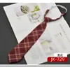 JK Gravata Xadrez Feminina Estilo College Japonês Coreano Uniforme Camisa Gravata Borboleta Cinza Fuligem Aluno Camisa Grátis