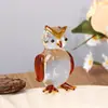 Adorno Creativo de Búho de Vidrio Estilo Japonés, Animal de Vidrio Lindo Hecho a Mano para Decoración del Hogar, Recuerdo de Viaje, Superventas Transfronterizo