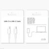 Embalagem de saco perolado inglês para caixa de embalagem de linha Apple PD 20W caixa de cor Tipo-cPD linha de dados papel blister