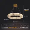Lámpara de Sala de Estar de Cristal y Cristal de Lujo de Gama Alta Lámpara de Araña Atmosférica de Lujo para Restaurante, Dormitorio, Villa Lámpara Moderna Creativa Inteligente