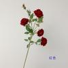 Rosa Individual de Terciopelo Simulado de 5 Cabezas, Grande para Esquina, Ramo de Rosas, Boda, Muebles para el Hogar, Plantas Verdes, Decoración Transfronteriza