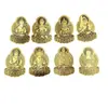 Venta al por mayor de fábrica: Pegatinas metálicas para teléfono con los doce Budas guardianes del zodíaco, pegatinas de pan de oro para la buena suerte y la protección, y artículos culturales creativos