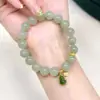 Nova Pulseira Pingente de Cabacinha de Jade Hetian Estilo Antigo da Moda para Mulheres, Estilo Chinês Novo Retrô Nicho Ano do Zodíaco Presente para Melhor Amigo