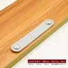 Manija de Cuero para Puerta de Gabinete de Muebles, Manija de Cuero para Maleta, Manija de Cajón de Gabinete, Manija de Gabinete de Cuero Marrón-Negro