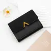 Nuevo Tarjetero y Billetera Compacta para Mujer Estilo Coreano Plegable en Tres Mini Estuche para Tarjetas con Múltiples Ranuras