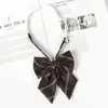 Corbata Jk Borgoña para Mujer, Estilo Japonés, Rayas, Fácil de Usar, para Fotos de Graduación, Toga de Licenciatura, Accesorio de Uniforme Escolar