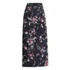 Saia de Cintura Alta, Nova Saia Estampada da Moda, Saia Midi Justa ao Corpo com Fenda, Saia Feminina de Seda de Gelo para Primavera e Verão, Elegante