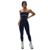 Mono de Yoga Ajustado Elástico Sexy sin Espalda Sin Costuras Ropa de Fitness para Mujeres Adelgazante Ropa Deportiva para Correr para Mujeres