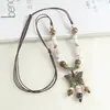 Nueva Colección de Collares: Accesorios de Cerámica Estilo Étnico Vintage para Suéteres, Colgantes Sencillos y Versátiles para Combinar con la Ropa