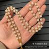 Ventas Directas de Fábrica Collar de Cuentas de Jade Cadena de Cuentas de Vidrio Cordón de Cristal Cuerda para Collar Colgante de Jade Cuerda para Colgar Cadena de Cuentas Completa