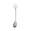 Colher de Aço Inoxidável Criativa Caneca de Alto Valor Colher de Café Colher Souvenir com Bola Redonda Colher para Sobremesa Colher para Mexer